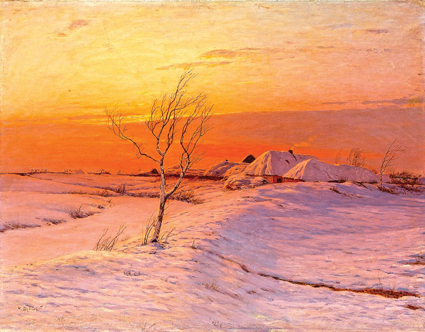«Зимний вечер», работа Н. Н. Дубовского