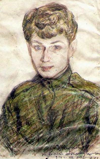 П. С. Наумов. Портрет С. А. Есенина. 22 ноября 1916 г. Царское Село